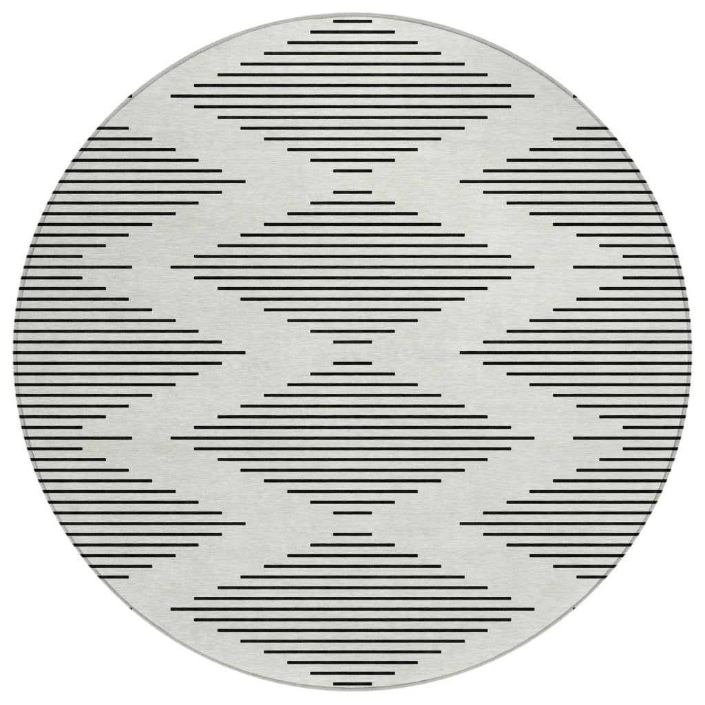 LOOMLAN Rugs Velina Ivory Washable Indoor-Outdoor Rug