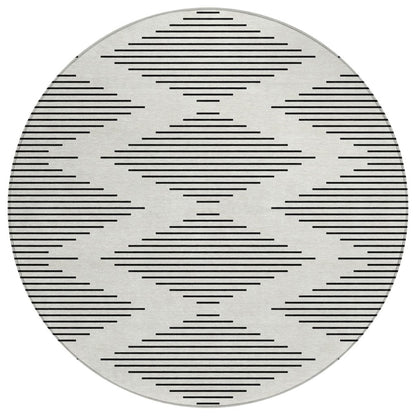 LOOMLAN Rugs Velina Ivory Washable Indoor-Outdoor Rug