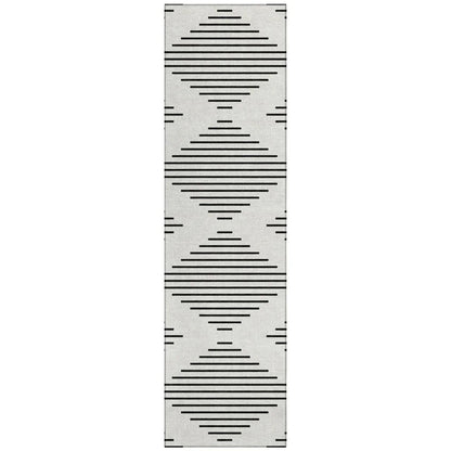 LOOMLAN Rugs Velina Ivory Washable Indoor-Outdoor Rug