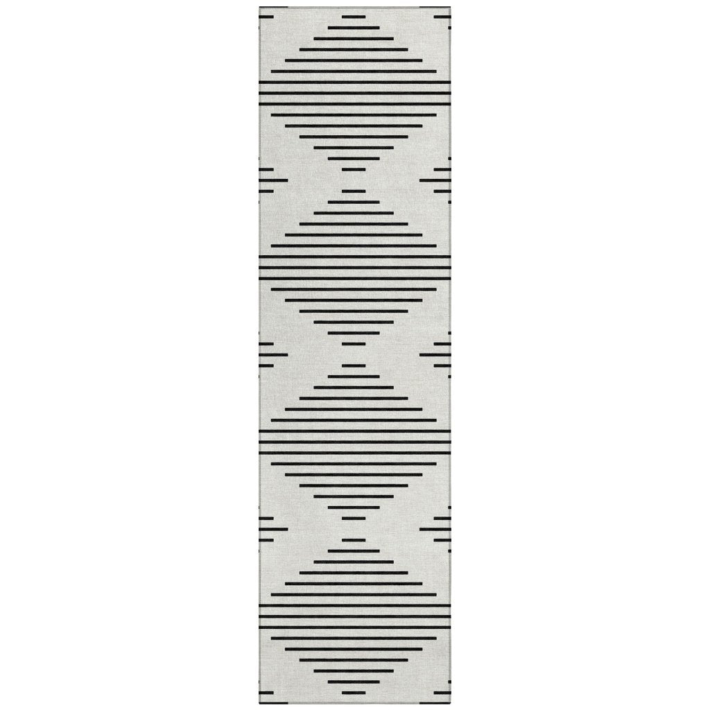 LOOMLAN Rugs Velina Ivory Washable Indoor-Outdoor Rug