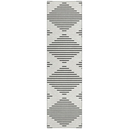 LOOMLAN Rugs Velina Ivory Washable Indoor-Outdoor Rug