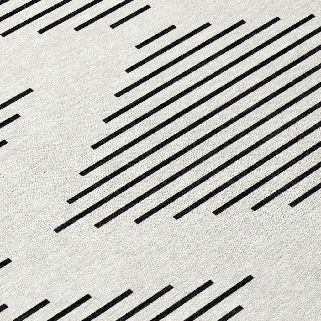 LOOMLAN Rugs Velina Ivory Washable Indoor-Outdoor Rug