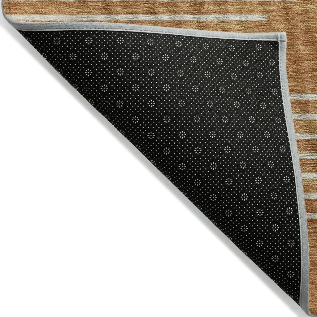 LOOMLAN Rugs Velina Orange Washable Indoor-Outdoor Rug