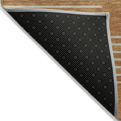 LOOMLAN Rugs Velina Orange Washable Indoor-Outdoor Rug