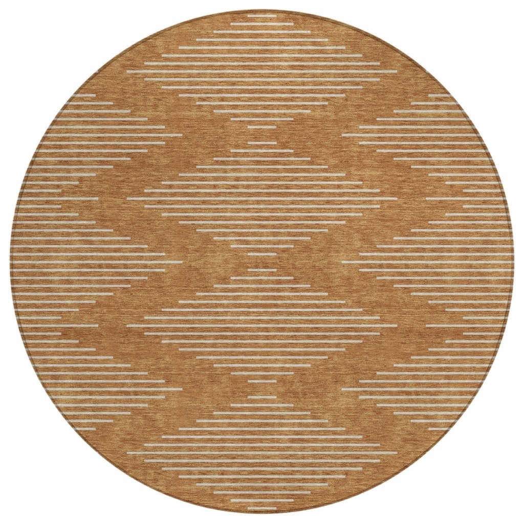 LOOMLAN Rugs Velina Orange Washable Indoor-Outdoor Rug