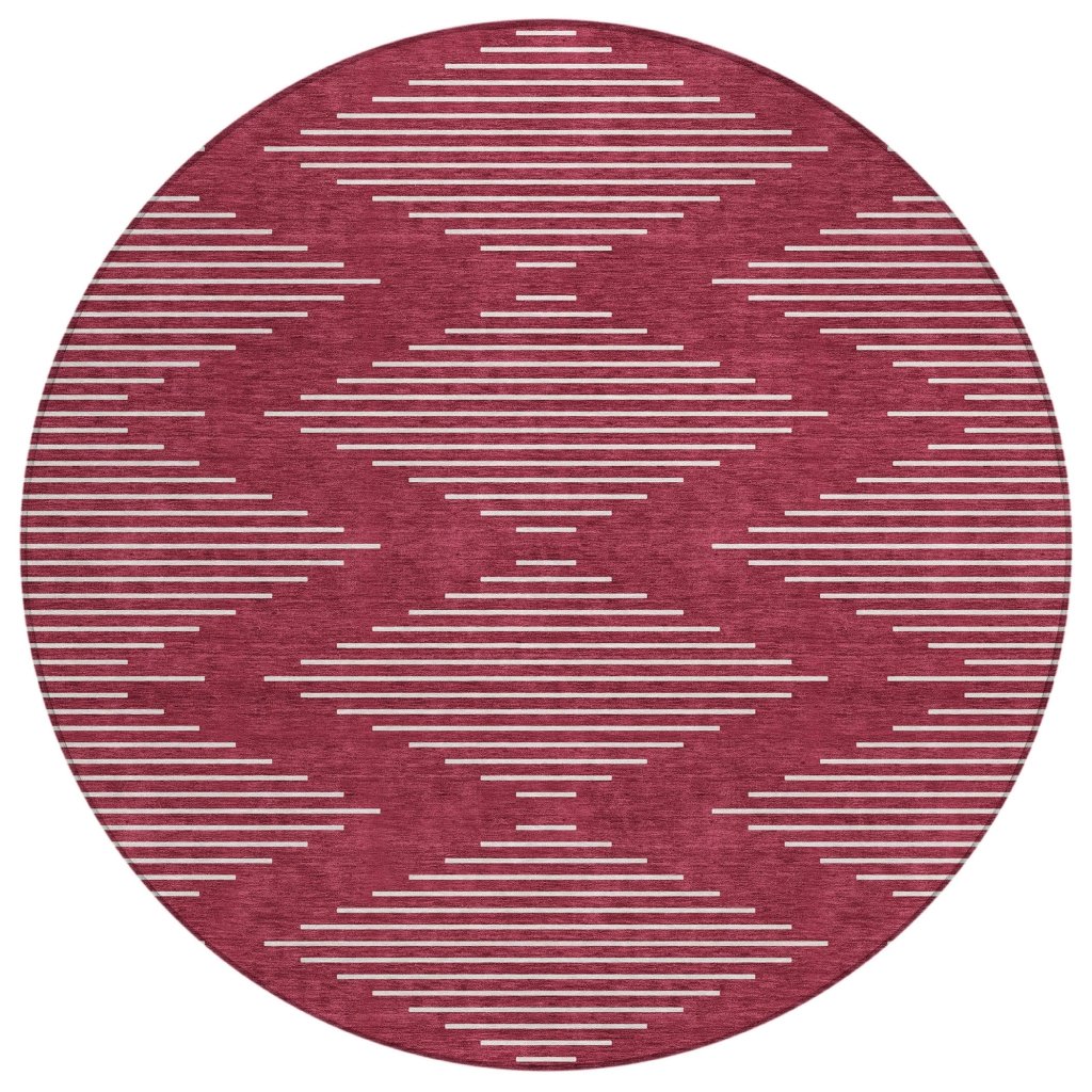 Velina Red Washable Indoor - Outdoor Rug - LOOMLAN - LOOMLAN Rugs - Outdoor Rugs