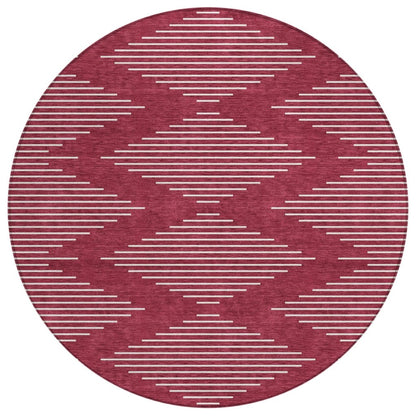 Velina Red Washable Indoor - Outdoor Rug - LOOMLAN - LOOMLAN Rugs - Outdoor Rugs