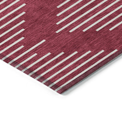 Velina Red Washable Indoor - Outdoor Rug - LOOMLAN - LOOMLAN Rugs - Outdoor Rugs