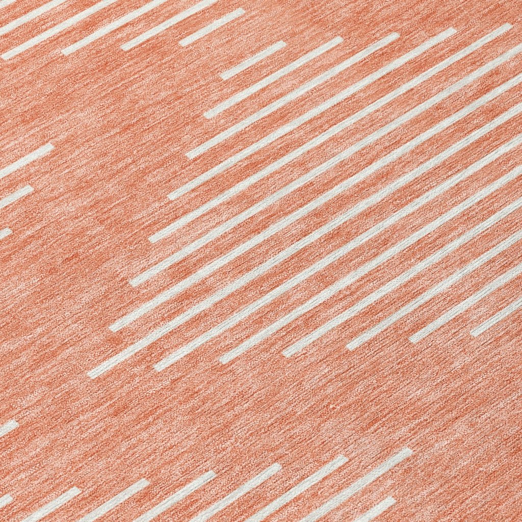 LOOMLAN Rugs Velina Salmon Washable Indoor-Outdoor Rug