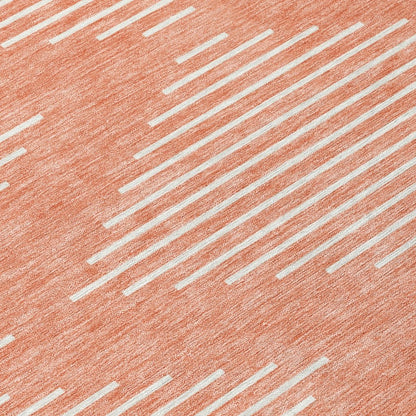 LOOMLAN Rugs Velina Salmon Washable Indoor-Outdoor Rug