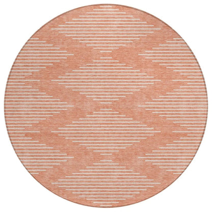LOOMLAN Rugs Velina Salmon Washable Indoor-Outdoor Rug