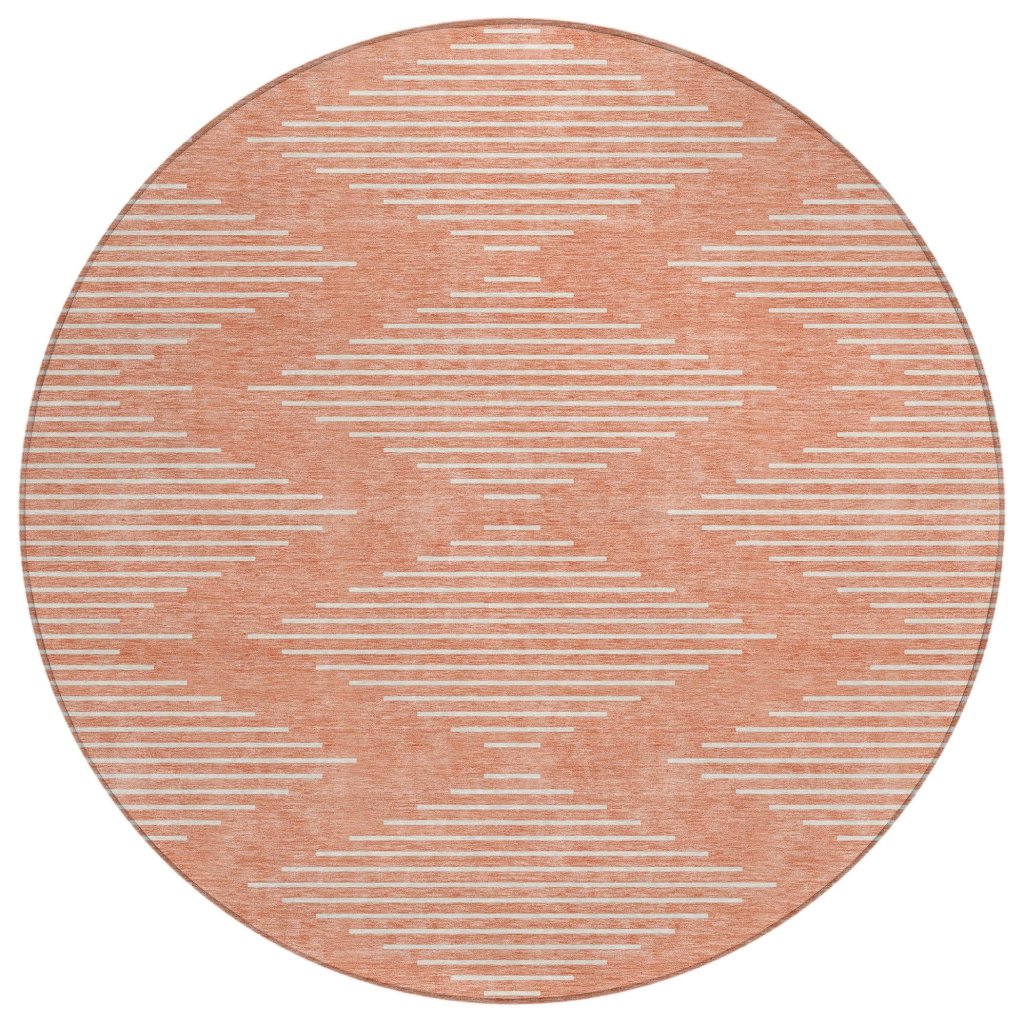 LOOMLAN Rugs Velina Salmon Washable Indoor-Outdoor Rug