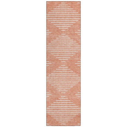 LOOMLAN Rugs Velina Salmon Washable Indoor-Outdoor Rug