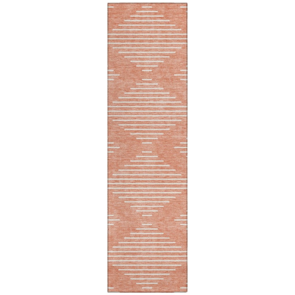 LOOMLAN Rugs Velina Salmon Washable Indoor-Outdoor Rug