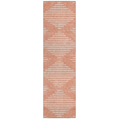 LOOMLAN Rugs Velina Salmon Washable Indoor-Outdoor Rug