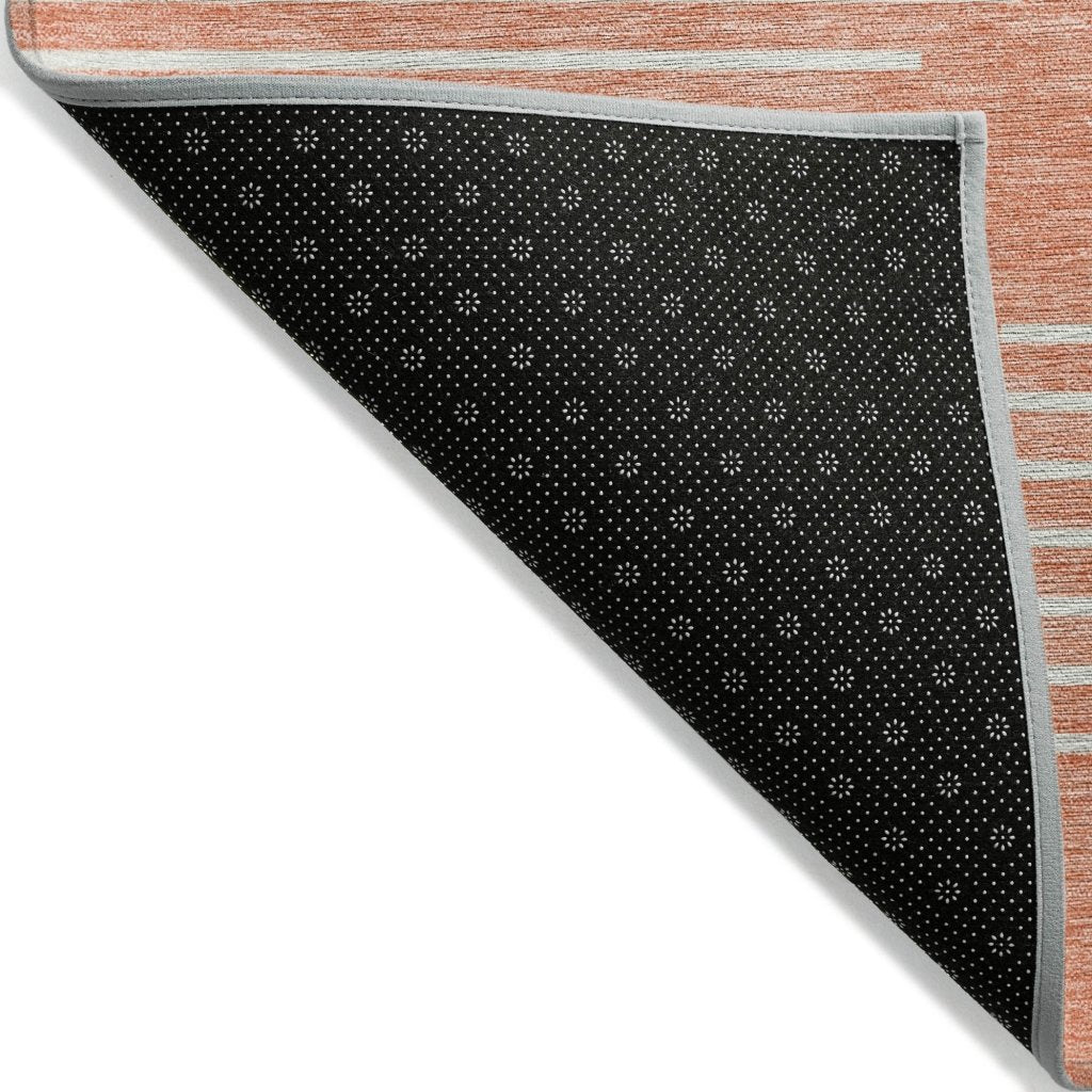 LOOMLAN Rugs Velina Salmon Washable Indoor-Outdoor Rug
