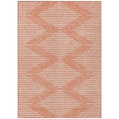 LOOMLAN Rugs Velina Salmon Washable Indoor-Outdoor Rug