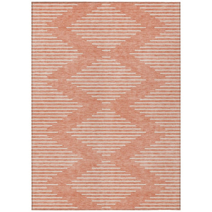 LOOMLAN Rugs Velina Salmon Washable Indoor-Outdoor Rug
