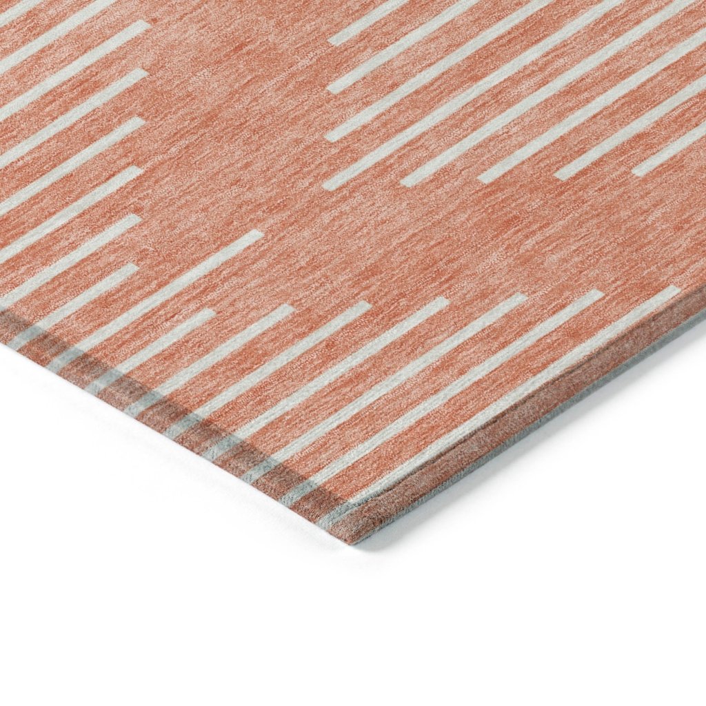 LOOMLAN Rugs Velina Salmon Washable Indoor-Outdoor Rug