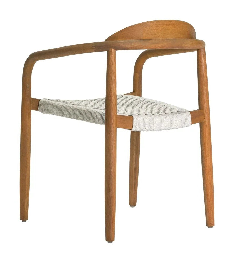 Venetian Stackable Teak Patio Dining Chair (Set Of 2) - LOOMLAN - Seasonal Living - Outdoor Dining Chairs