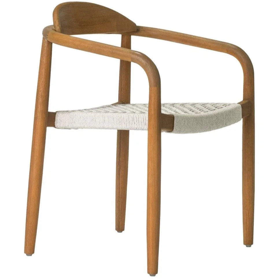 Venetian Stackable Teak Patio Dining Chair (Set Of 2) - LOOMLAN - Seasonal Living - Outdoor Dining Chairs