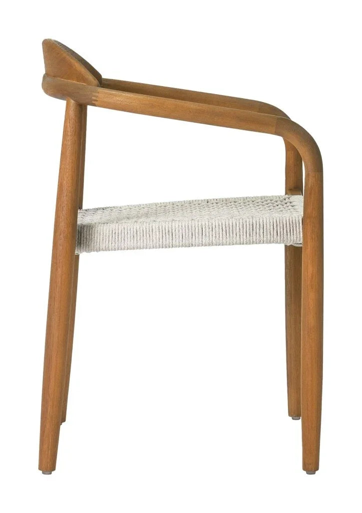 Venetian Stackable Teak Patio Dining Chair (Set Of 2) - LOOMLAN - Seasonal Living - Outdoor Dining Chairs