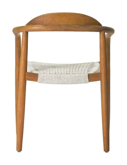 Venetian Stackable Teak Patio Dining Chair (Set Of 2) - LOOMLAN - Seasonal Living - Outdoor Dining Chairs