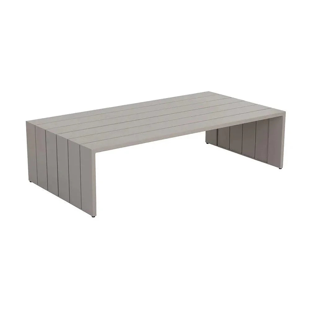 Verin Aluminum Outdoor Rectangular Coffee Table