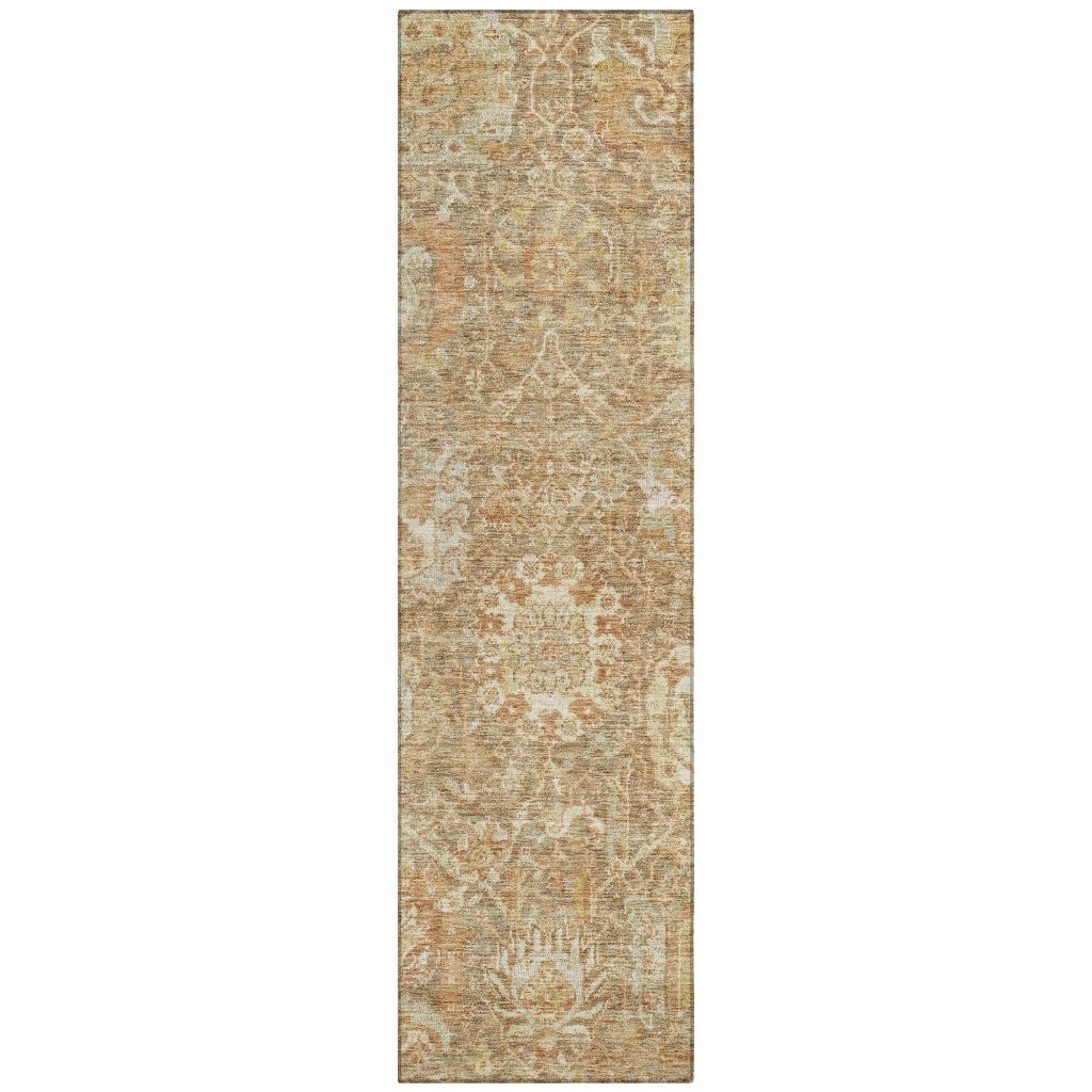LOOMLAN Rugs Verona Brown Washable Indoor-Outdoor Rug