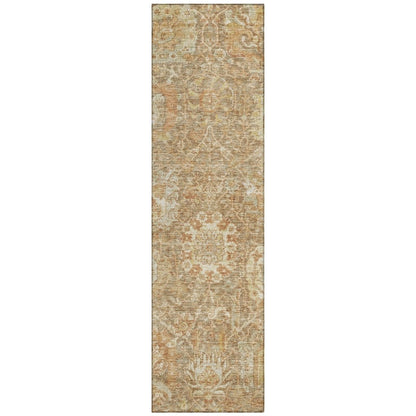 LOOMLAN Rugs Verona Brown Washable Indoor-Outdoor Rug