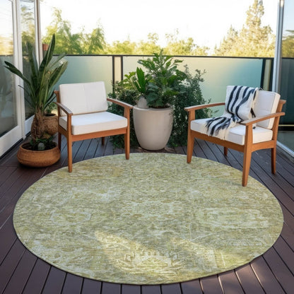LOOMLAN Rugs Verona Green Washable Indoor-Outdoor Rug