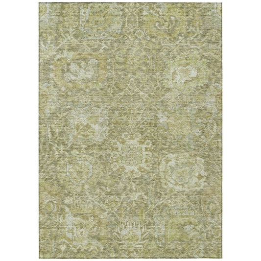 LOOMLAN Rugs Verona Green Washable Indoor-Outdoor Rug