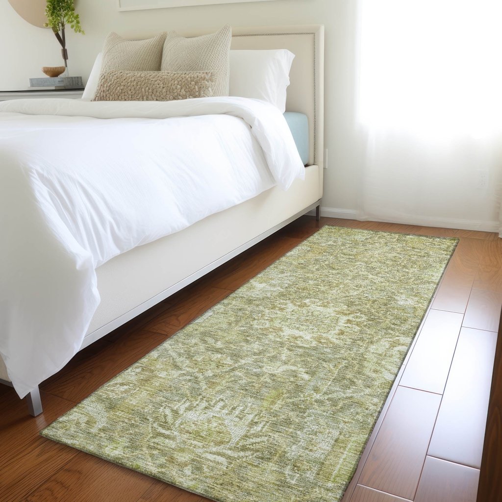 LOOMLAN Rugs Verona Green Washable Indoor-Outdoor Rug