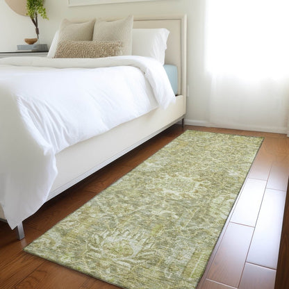 LOOMLAN Rugs Verona Green Washable Indoor-Outdoor Rug