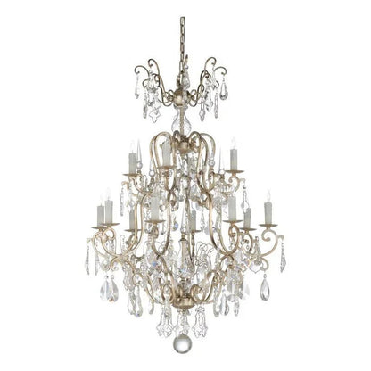 Versailles Silver Crystal Design Chandelier