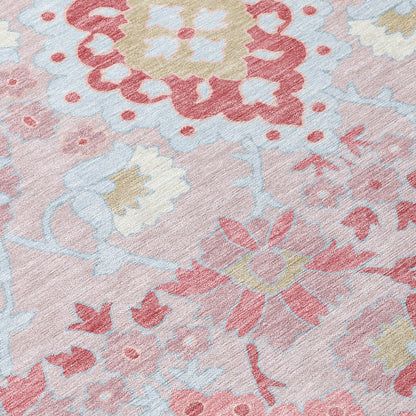 LOOMLAN Rugs Vespera Blush Washable Indoor-Outdoor Rug