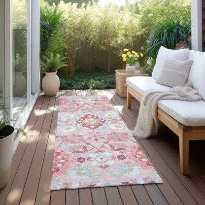 LOOMLAN Rugs Vespera Blush Washable Indoor-Outdoor Rug