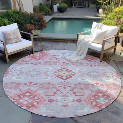 LOOMLAN Rugs Vespera Blush Washable Indoor-Outdoor Rug