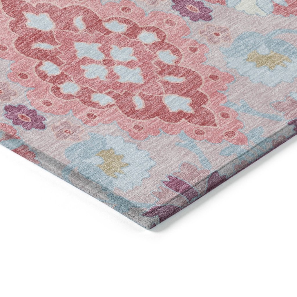 LOOMLAN Rugs Vespera Blush Washable Indoor-Outdoor Rug