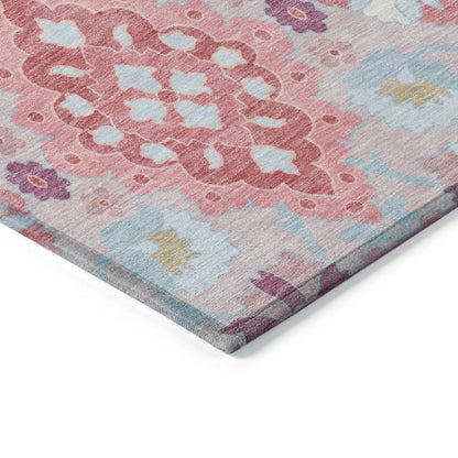 LOOMLAN Rugs Vespera Blush Washable Indoor-Outdoor Rug