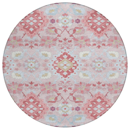 LOOMLAN Rugs Vespera Blush Washable Indoor-Outdoor Rug