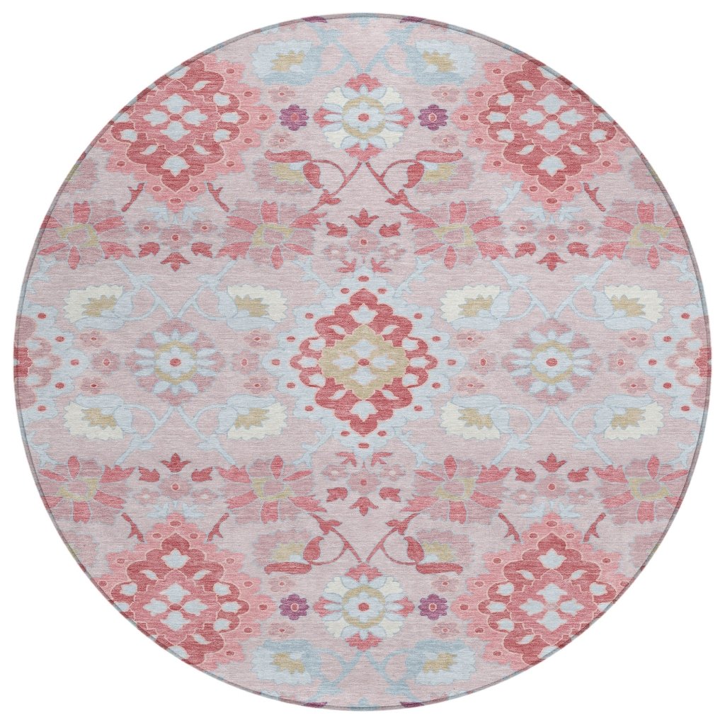 LOOMLAN Rugs Vespera Blush Washable Indoor-Outdoor Rug