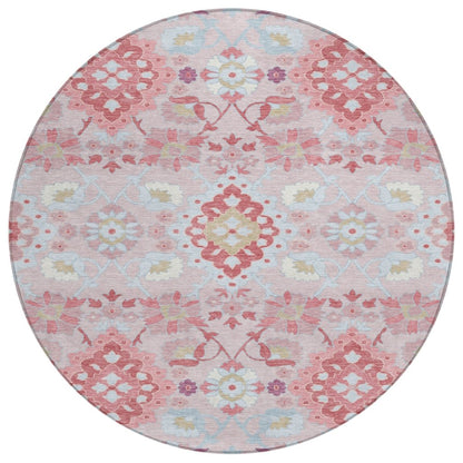 LOOMLAN Rugs Vespera Blush Washable Indoor-Outdoor Rug