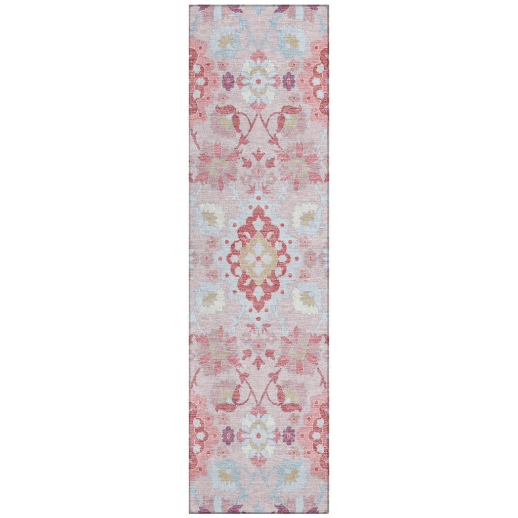 LOOMLAN Rugs Vespera Blush Washable Indoor-Outdoor Rug
