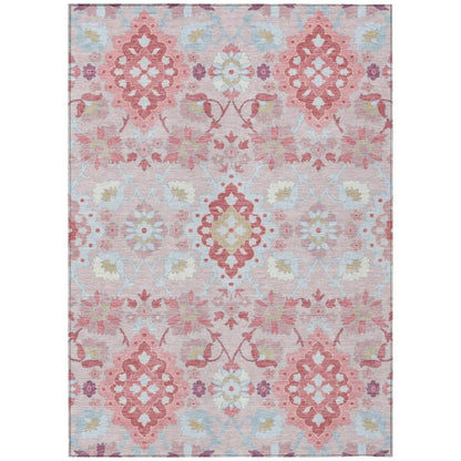 LOOMLAN Rugs Vespera Blush Washable Indoor-Outdoor Rug
