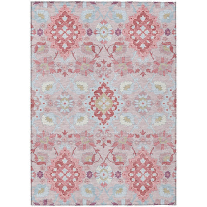 LOOMLAN Rugs Vespera Blush Washable Indoor-Outdoor Rug
