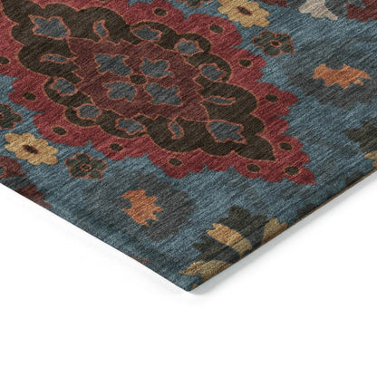 LOOMLAN Rugs Vespera Denim Washable Indoor-Outdoor Rug