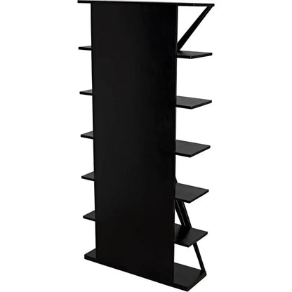 Noir Vetra Teak Wood Bookcase