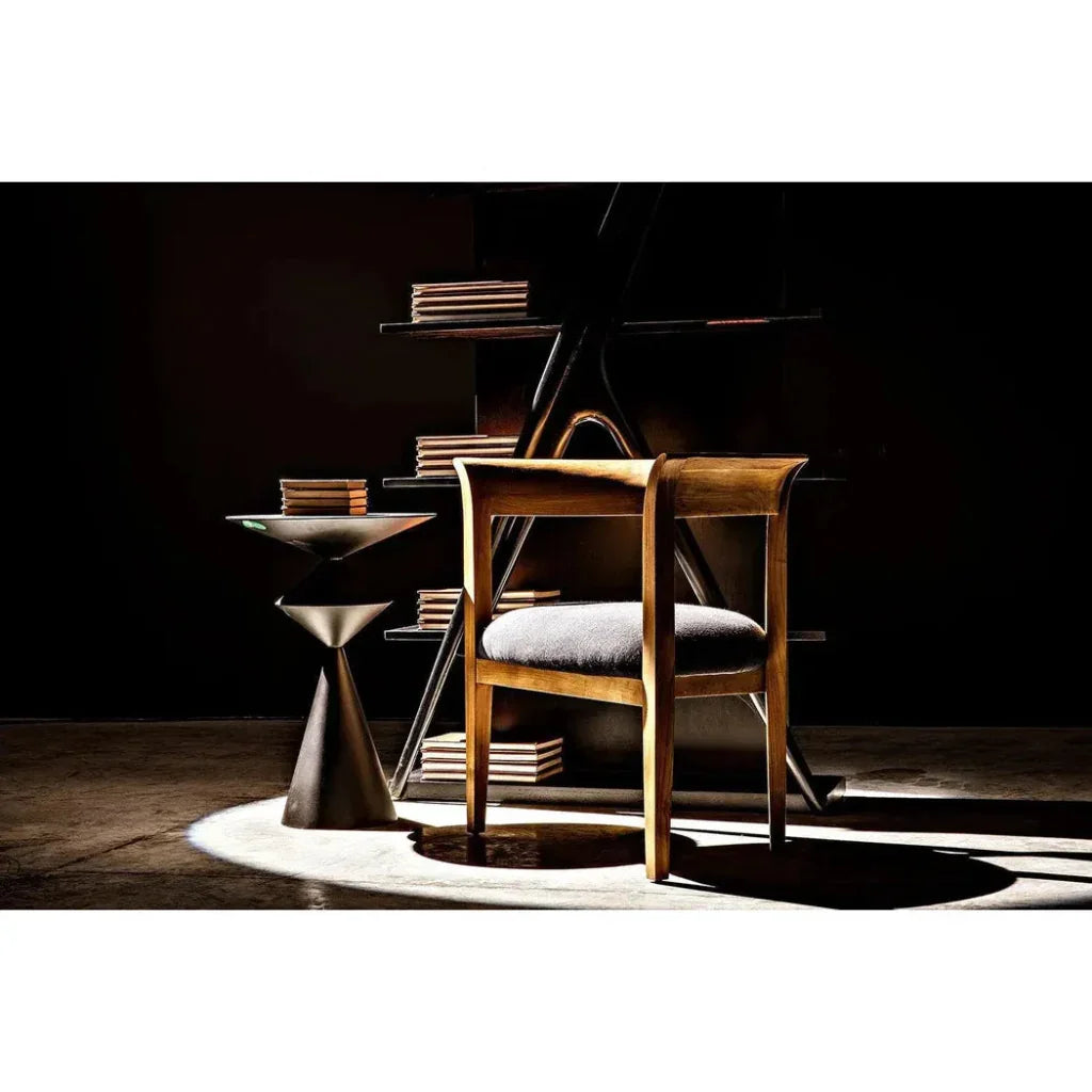 Noir Vetra Teak Wood Bookcase