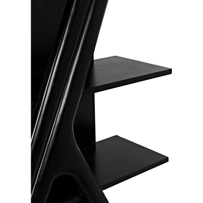 Noir Vetra Teak Wood Bookcase